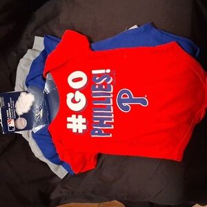 MLB Gray Onesie with Red Emblem